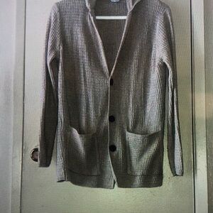 Men's Gray Cardigan Sweater